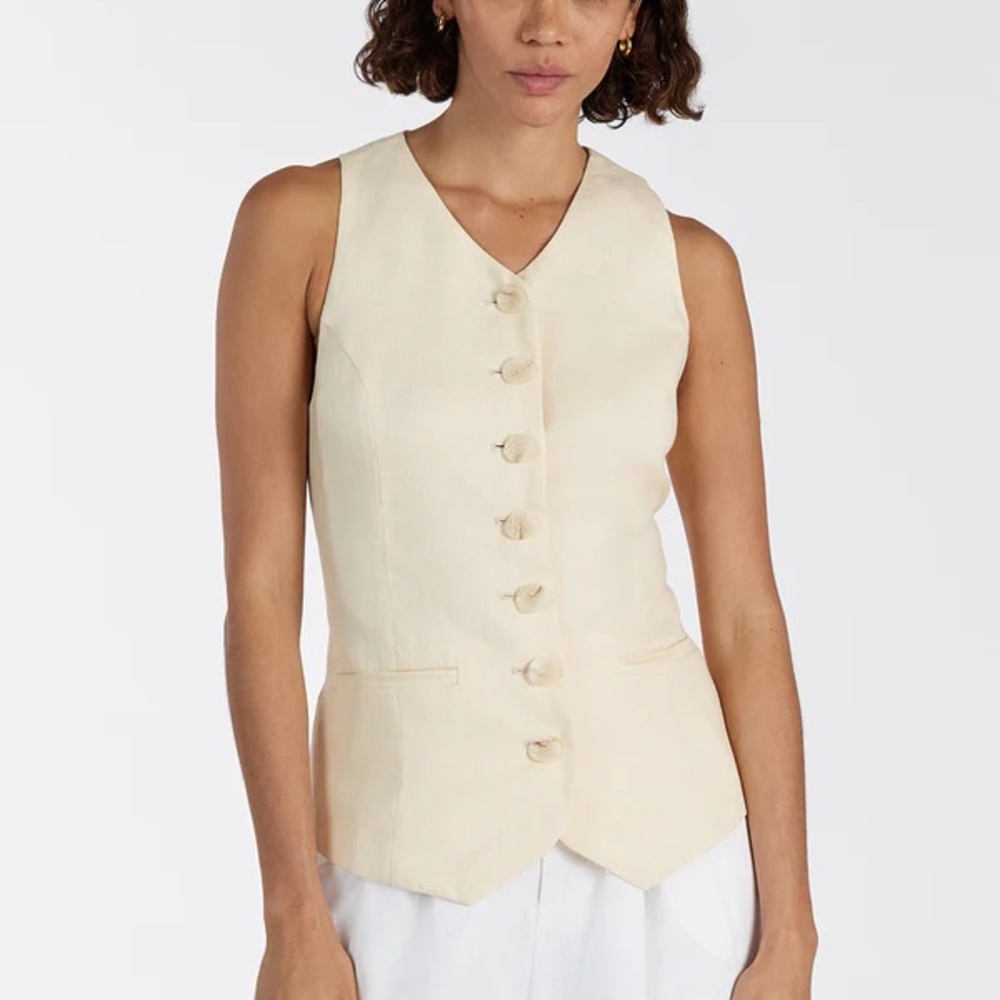 DISSH Alondra Lemon Linen Vest